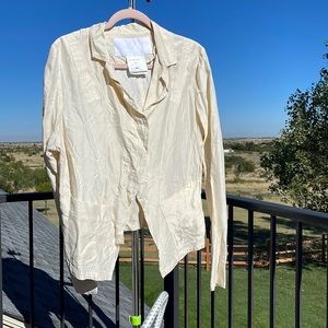 Rundholtz dip off white blazer. Size L